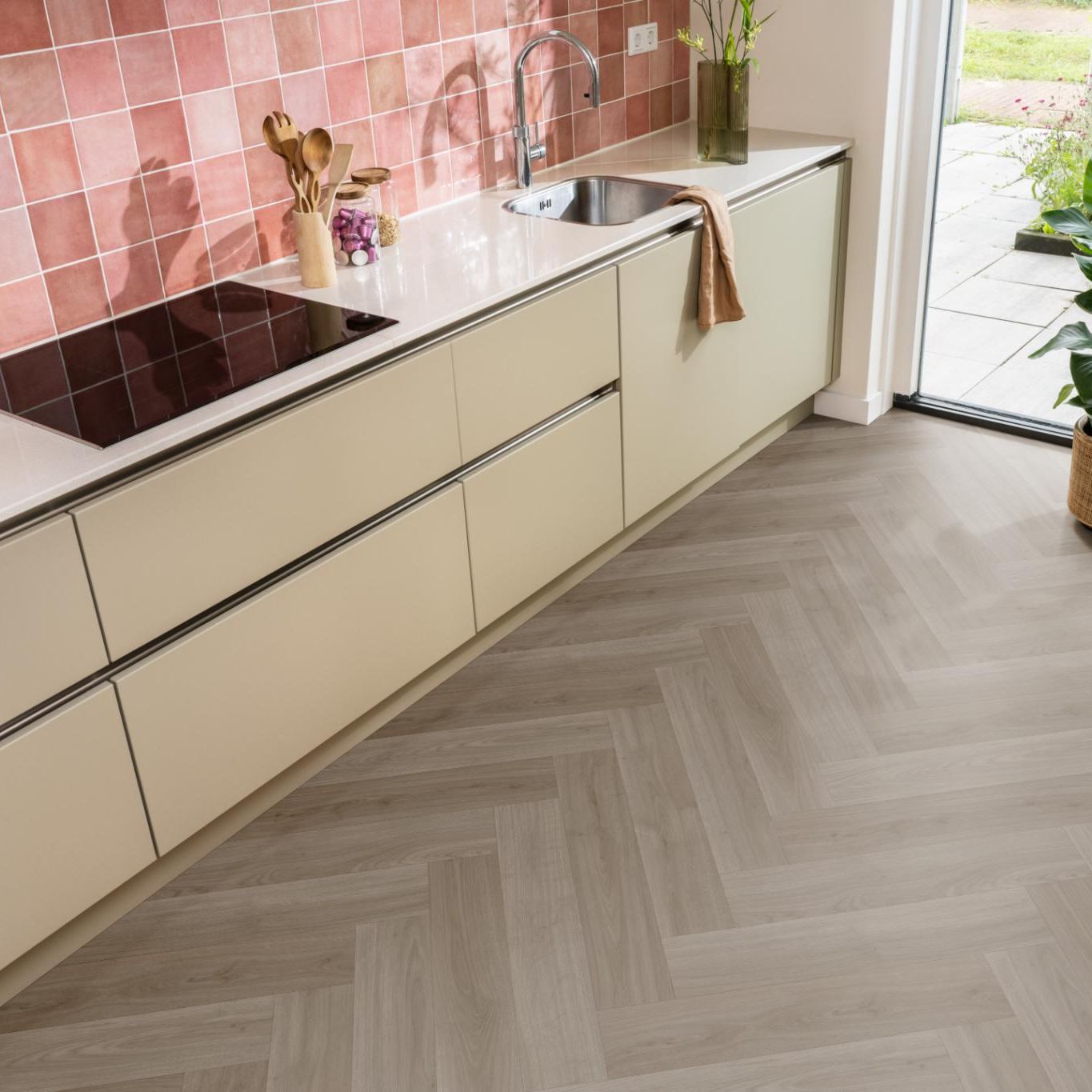 Ambiant Supreme 50 Boreal Visgraat Eiken Donkerbruin 4800 Vinyl