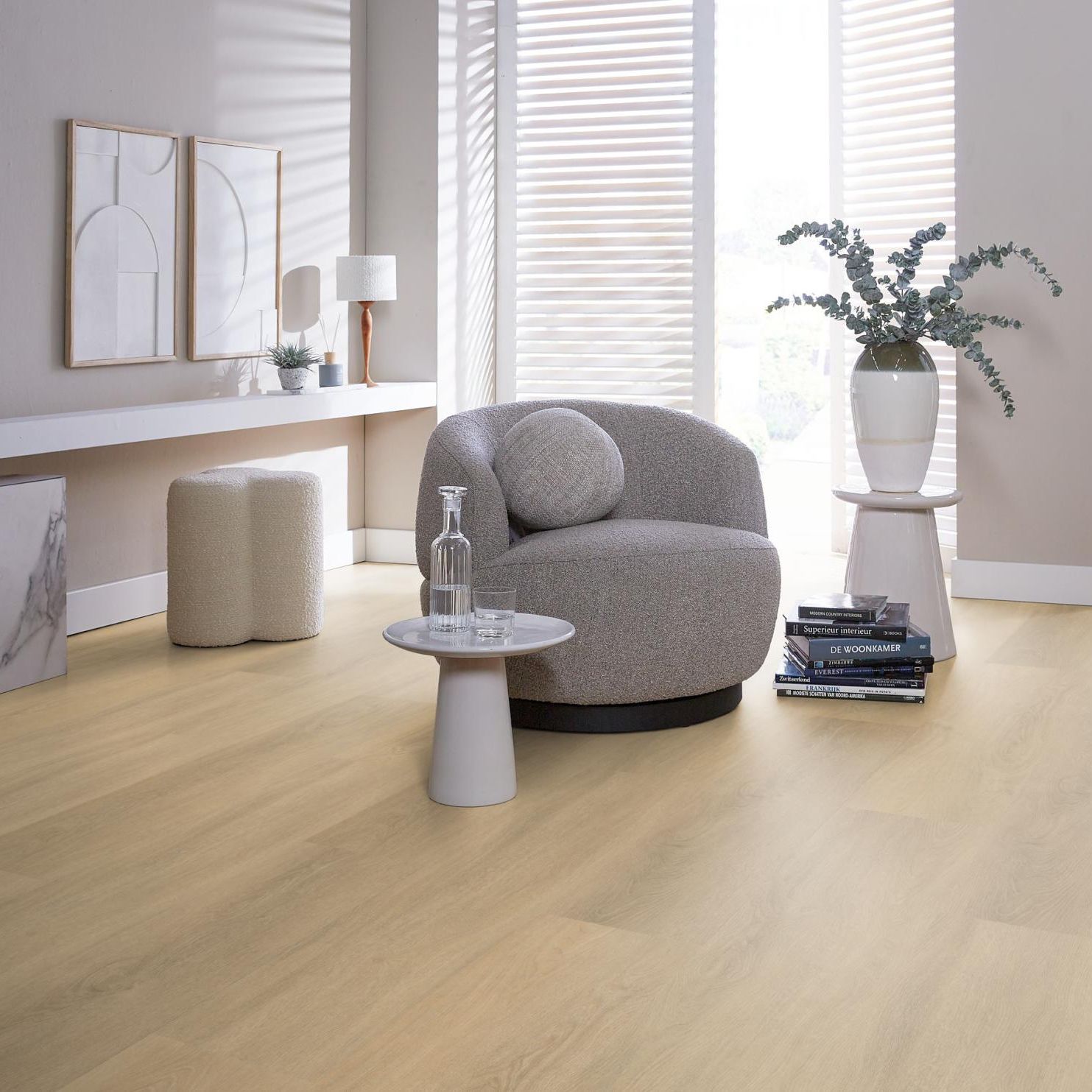 Ambiant Viranto Dryback Warm Beige - Plak PVC Vloer