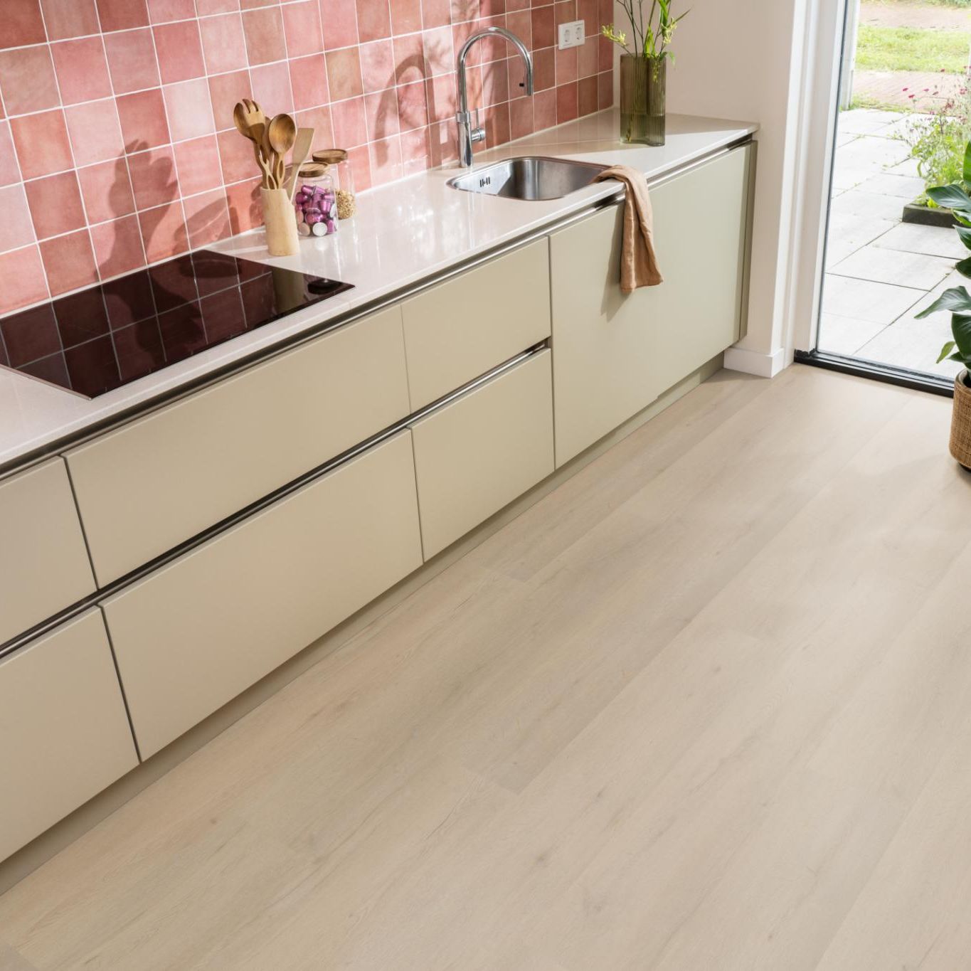 Ambiant Vivero Dryback Beige - Plak PVC Vloer