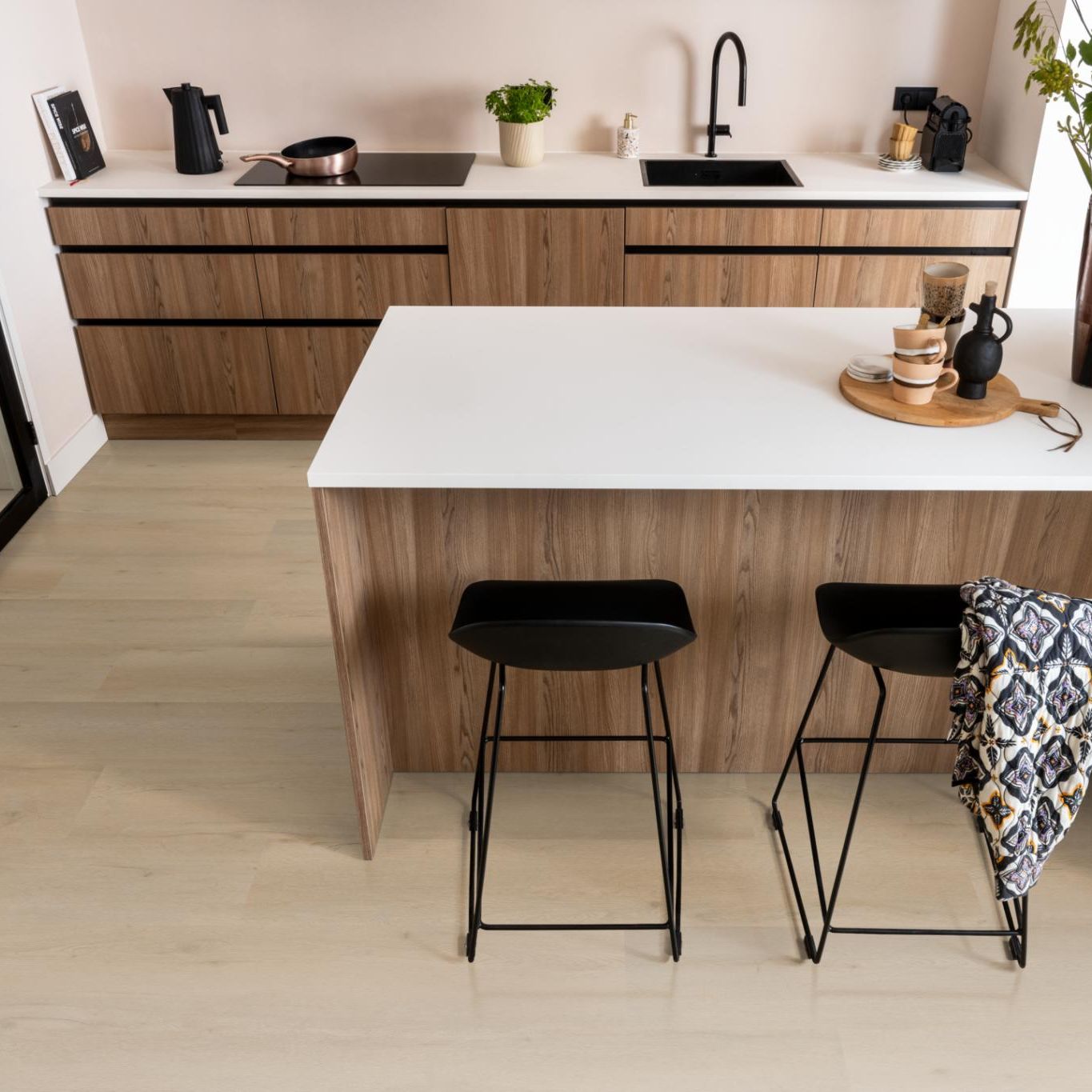 Ambiant Vivero Dryback Beige - Plak PVC Vloer