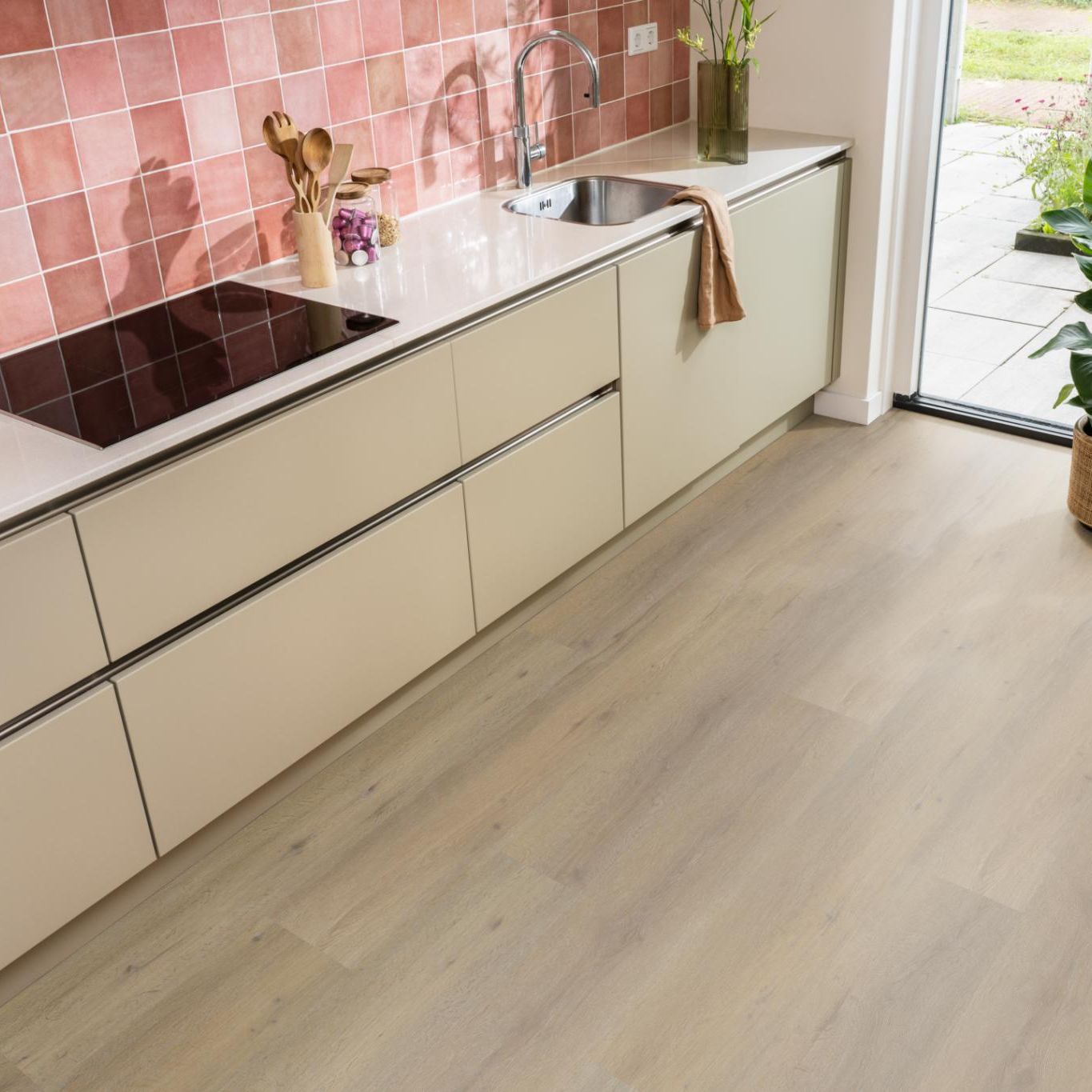 Ambiant Vivero Dryback Dark Oak - Plak PVC Vloer