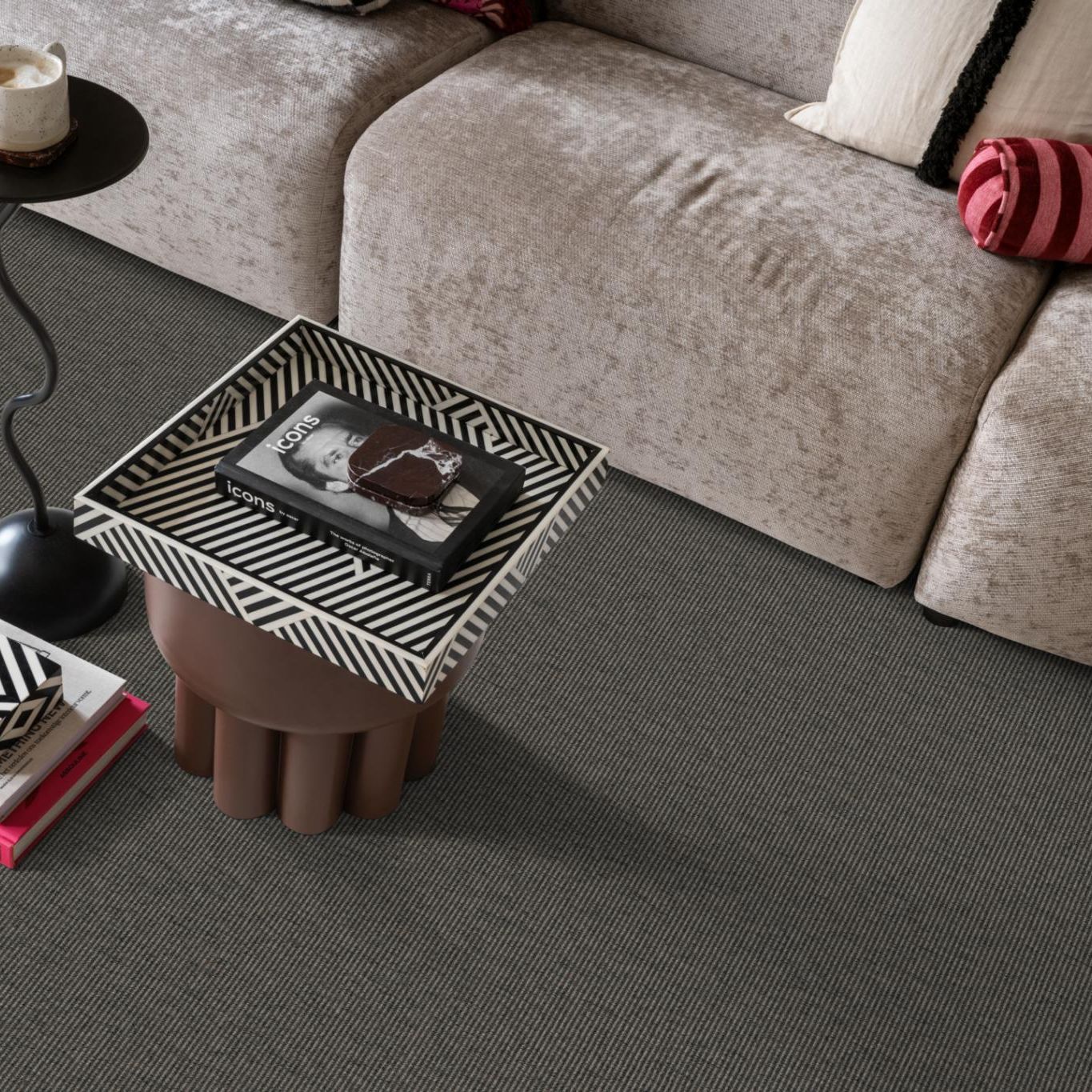 Ambiant Weave Design Bruingrijs 0125 - Vloerbedekking - Tapijt