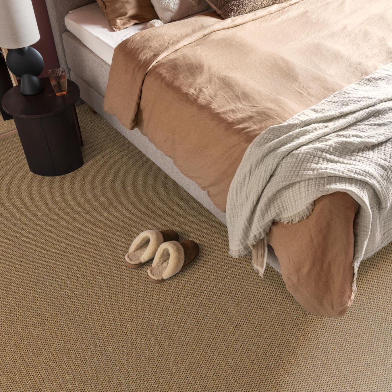 Ambiant Weave Tex Caramel 0480 - Vloerbedekking - Tapijt