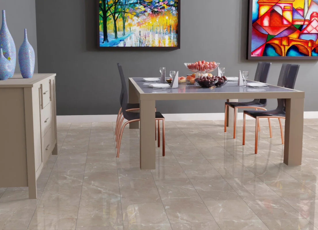 Falquon Stone 2.0 D2911 Botticino Light Hoogglans - Tegel Laminaat