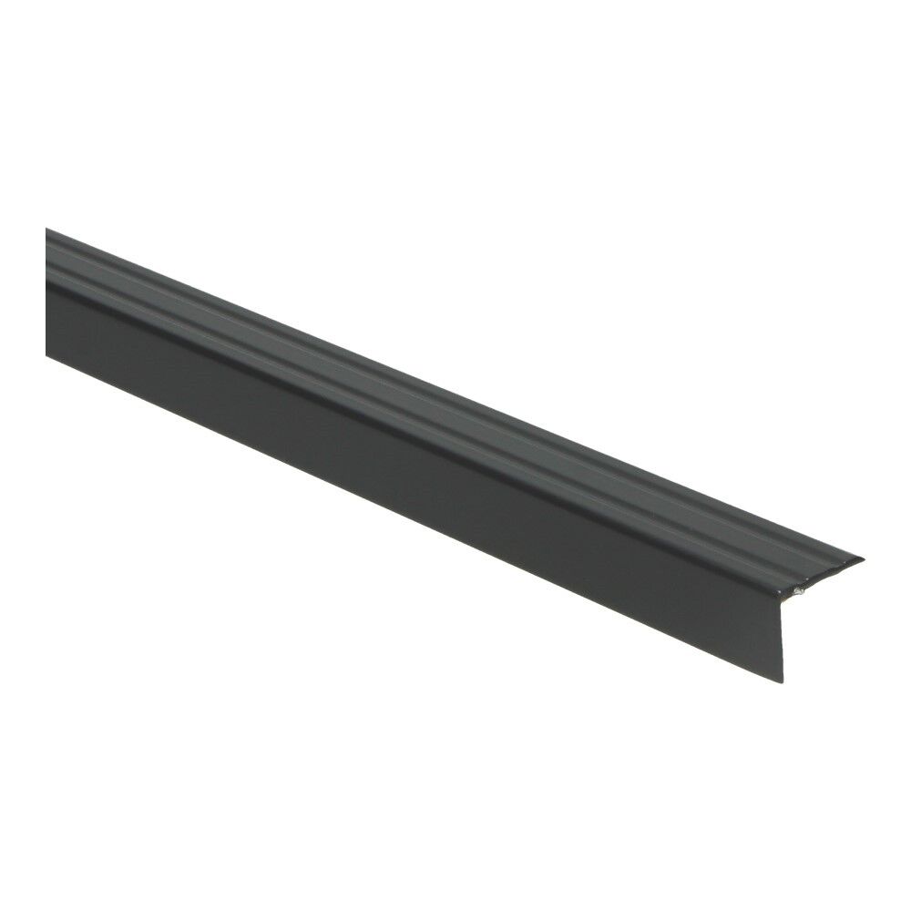 Hoeklijnprofiel 20 mm 3m Zwart 69265