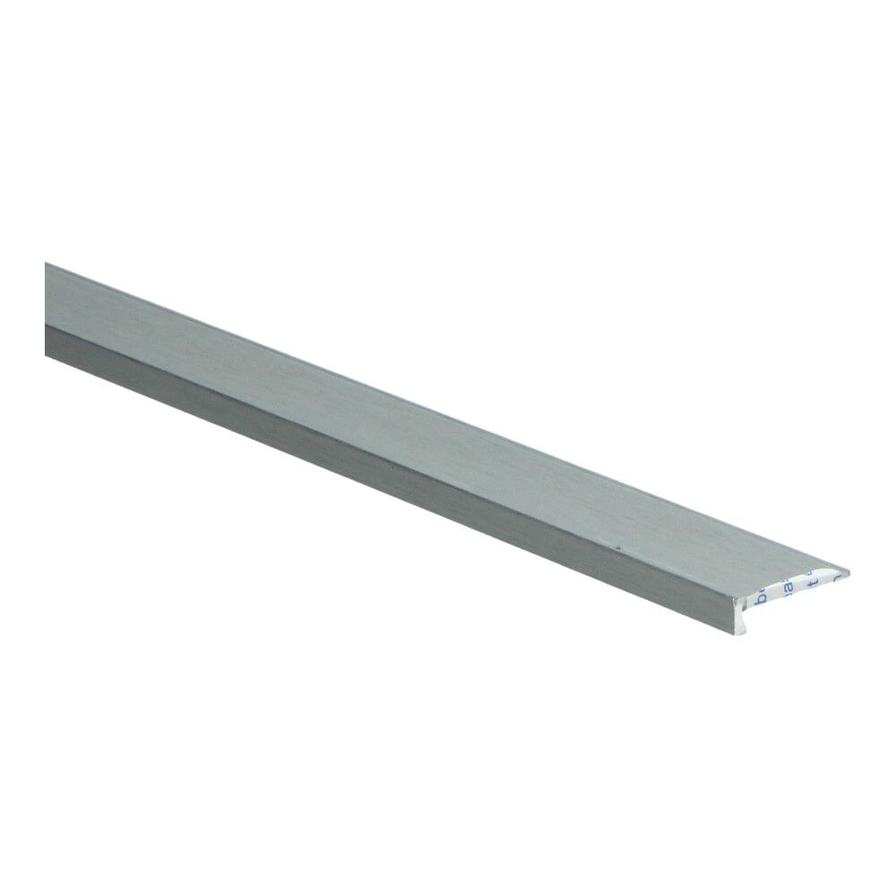 Hoeklijnprofiel 4 mm 3m Zilver Geborsteld 69558