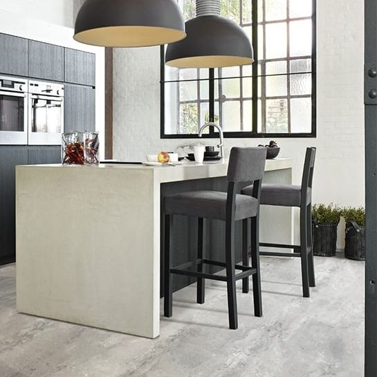 Interfloor Dynamic Cemento 643 - Vinyl - Black Tex Back
