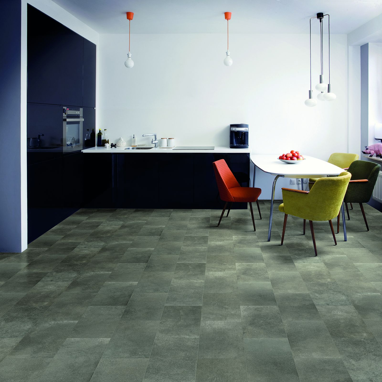 Interfloor Dynamic Stone 601 - Vinyl - Black Tex Back