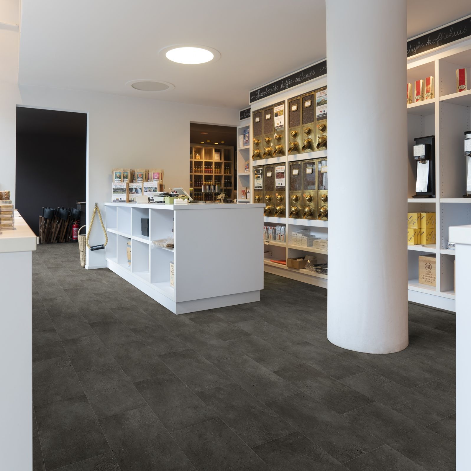 Interfloor Dynamic Stone 750 - Vinyl - Black Tex Back