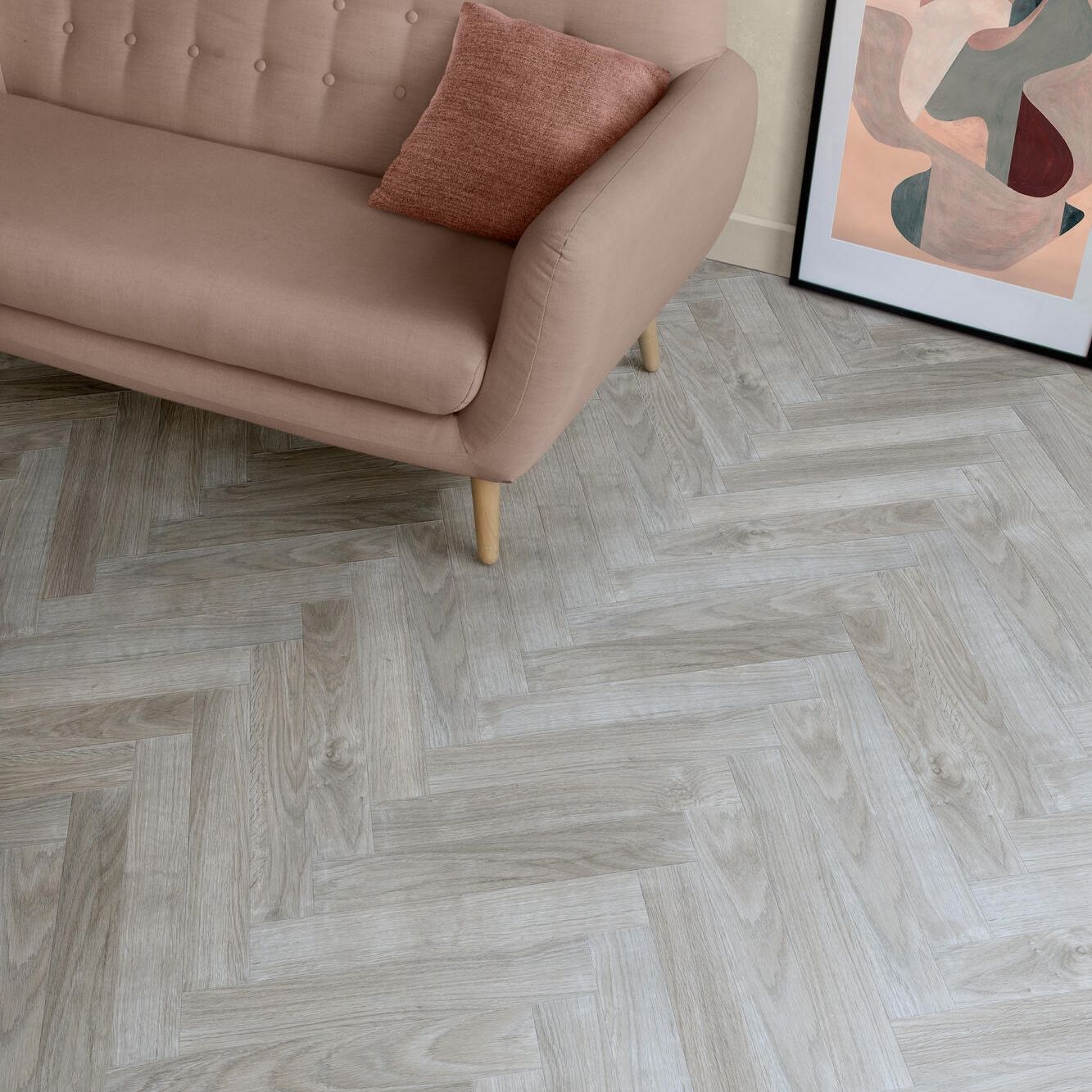 Berry Alloc Chateau+ 62001183 Java Light Grey Visgraat Laminaat