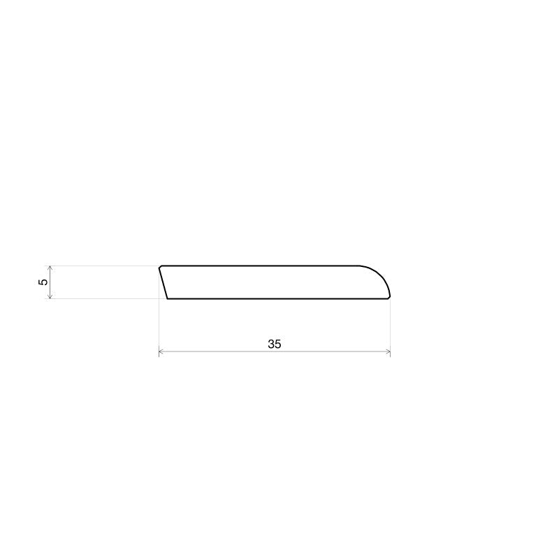 Plakplint Zwart Geolied 23135