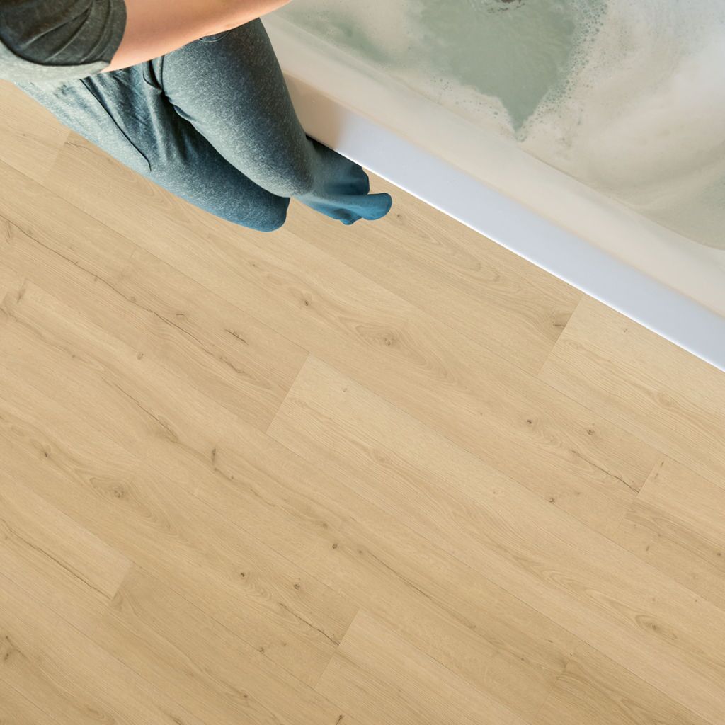 Quick-Step Bloom AVMPU40319 Geborstelde Beige Eik - Klik PVC Vloer